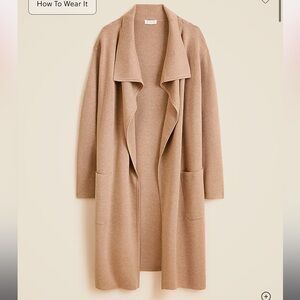 J. Crew Shawl-collar sweater blazer (M - Camel/Beige) NWT